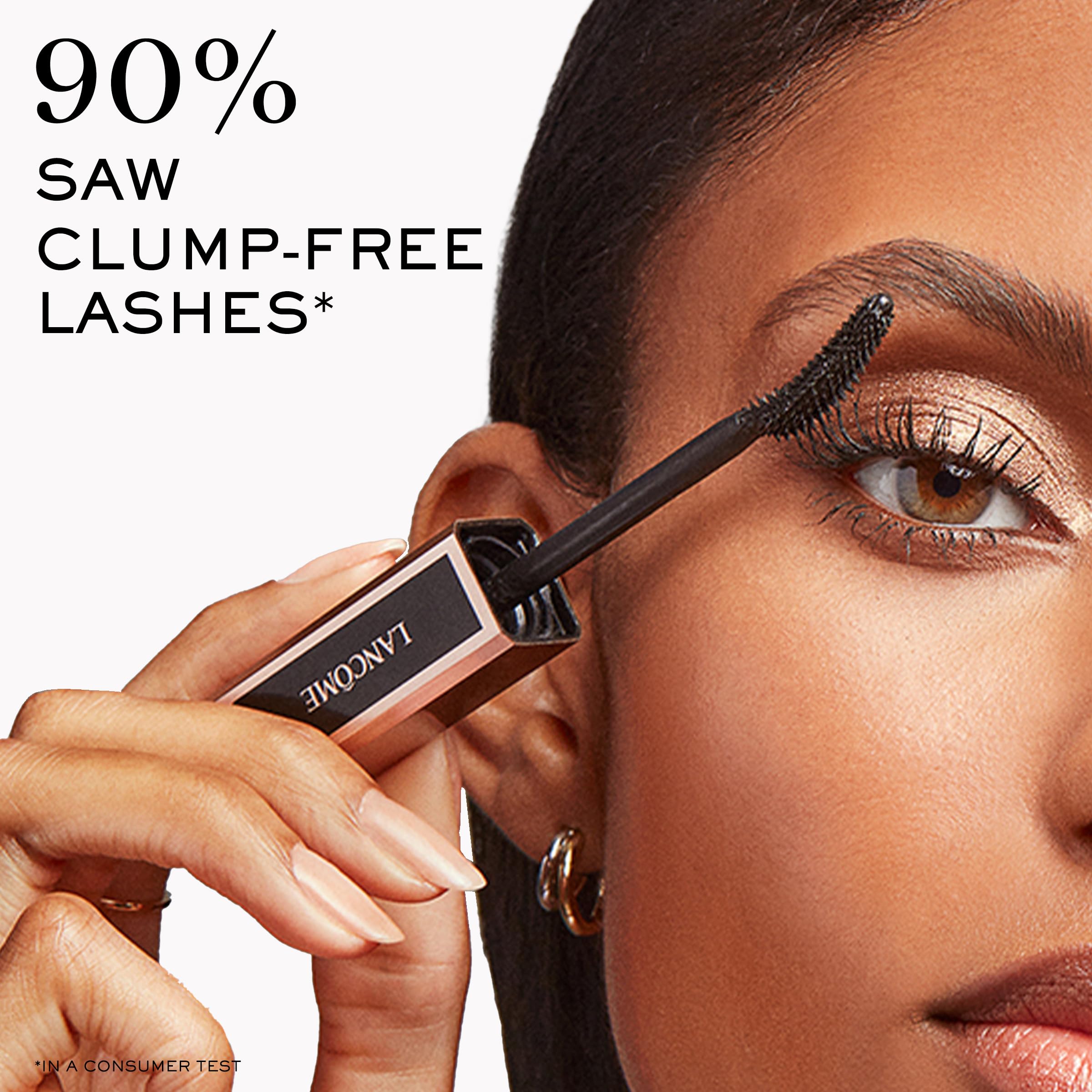 Lancôme Lash Idôle 24h-wear promises durable lift and volume without clumping.