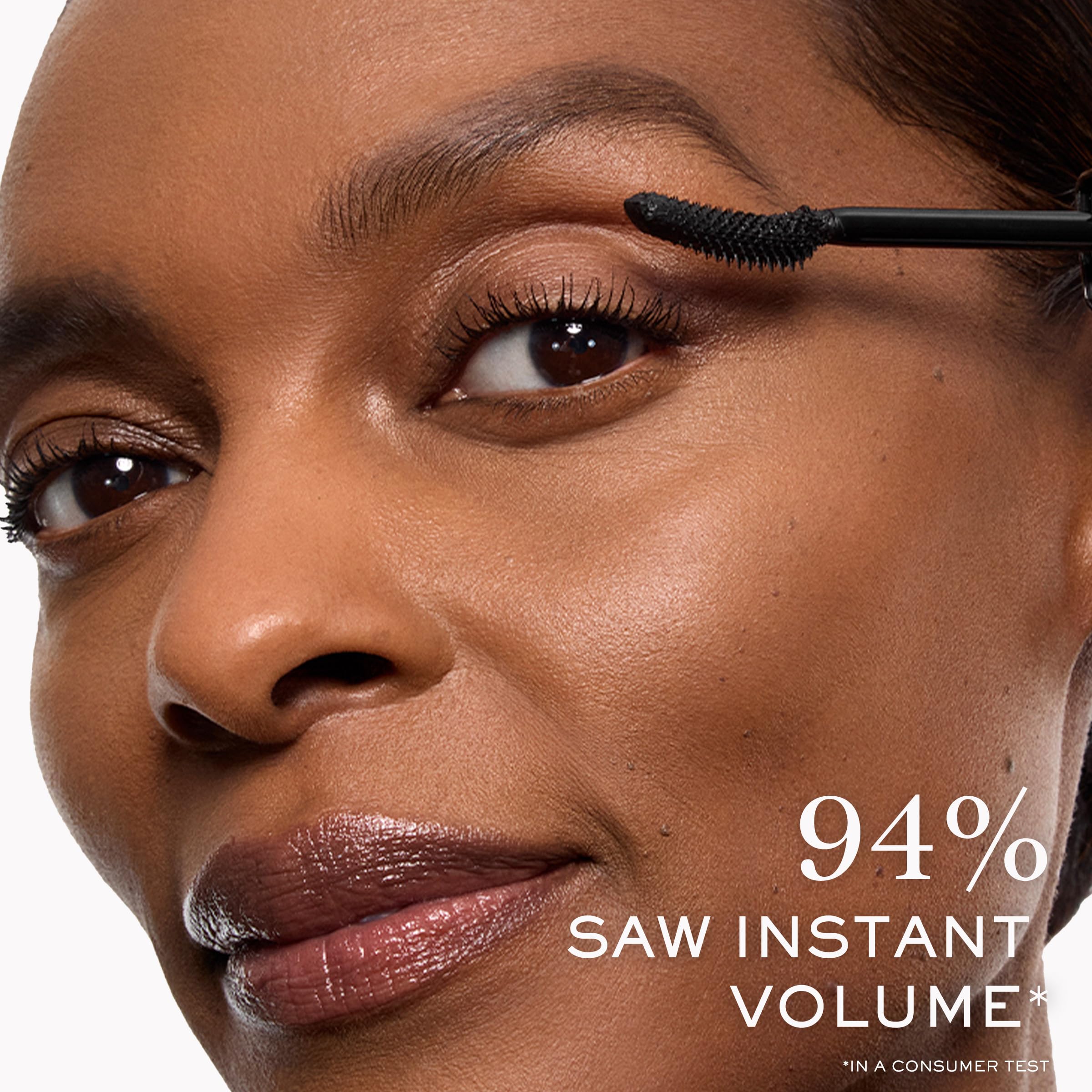Lancôme Lash Idôle smudge-proof finish keeps lashes defined from morning to night.