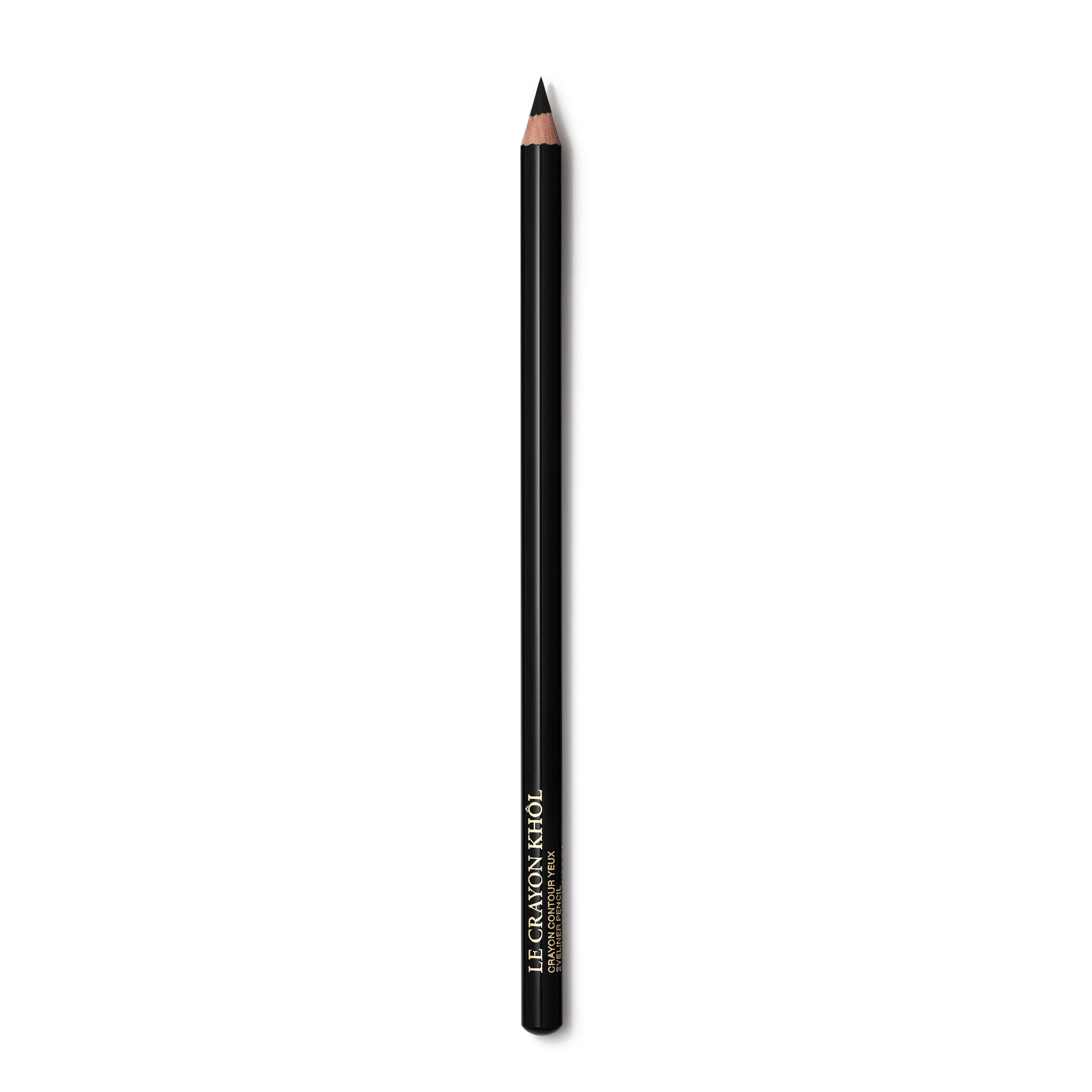 Lancôme Le Crayon Khôl eyeliner Black Ebony closeup shows creamy glide for easy lining