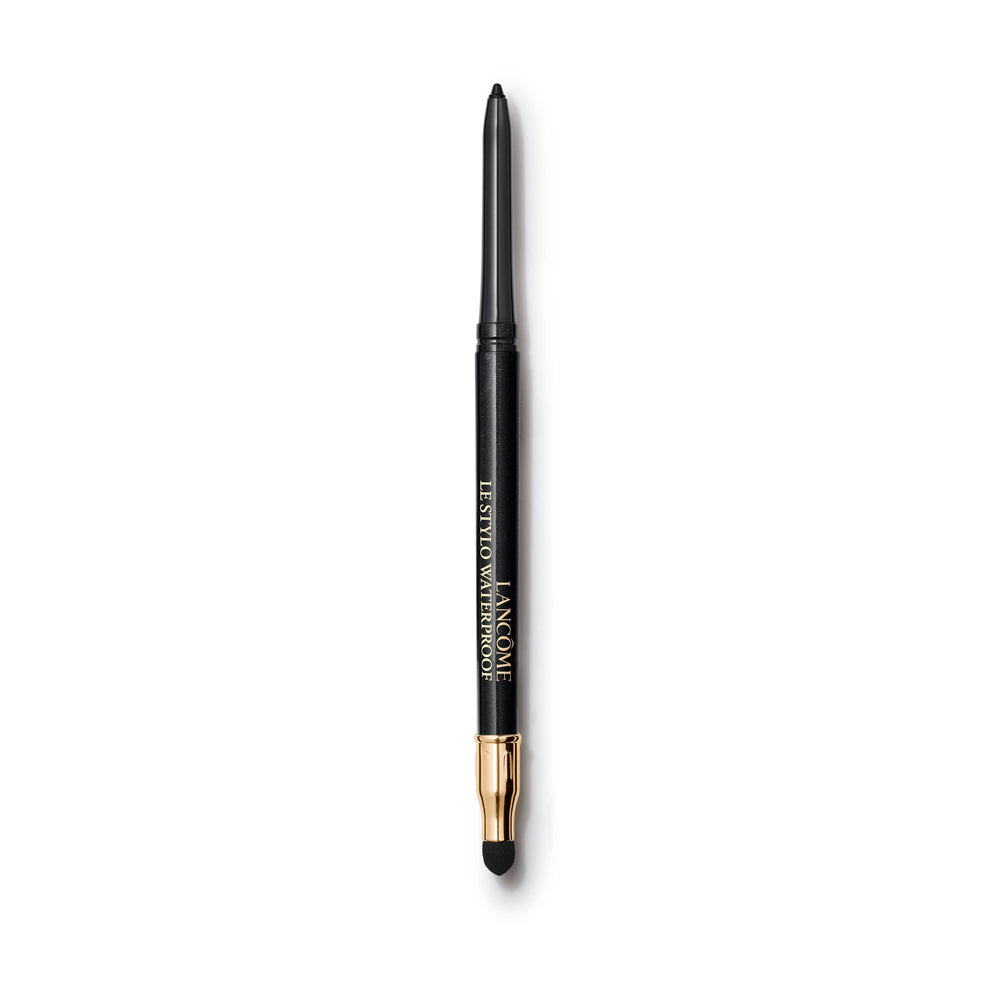 Lancôme Le Stylo Waterproof Eyeliner Pencil 02 Noir Intense with closed cap for precise travel use.