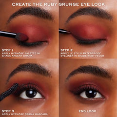 Lancôme Le Stylo Bronze Rich swatch demonstrates creamy glide for precise lash-line.