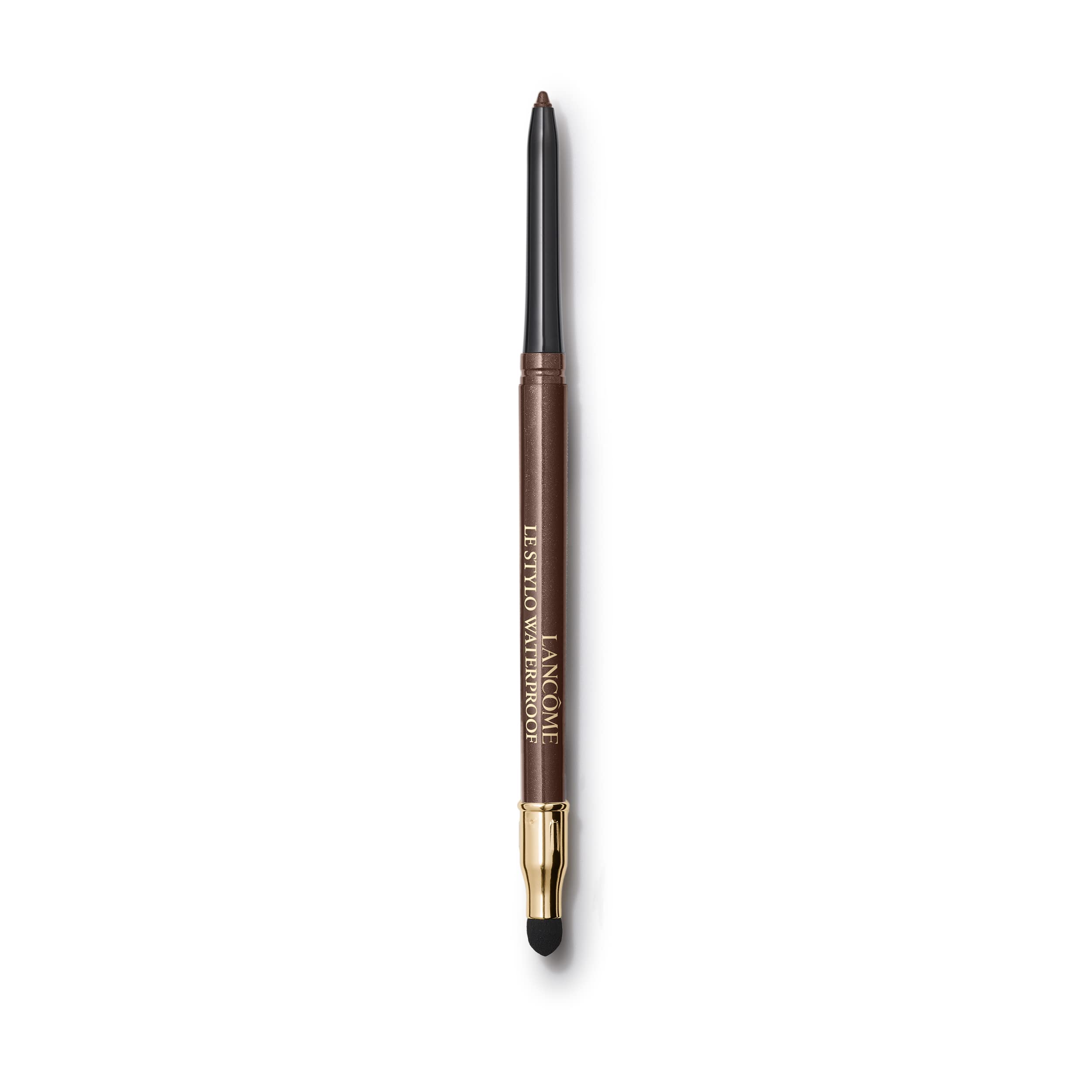 Lancôme Le Stylo Waterproof Eyeliner Bronze Rich swatch for long-lasting definition.