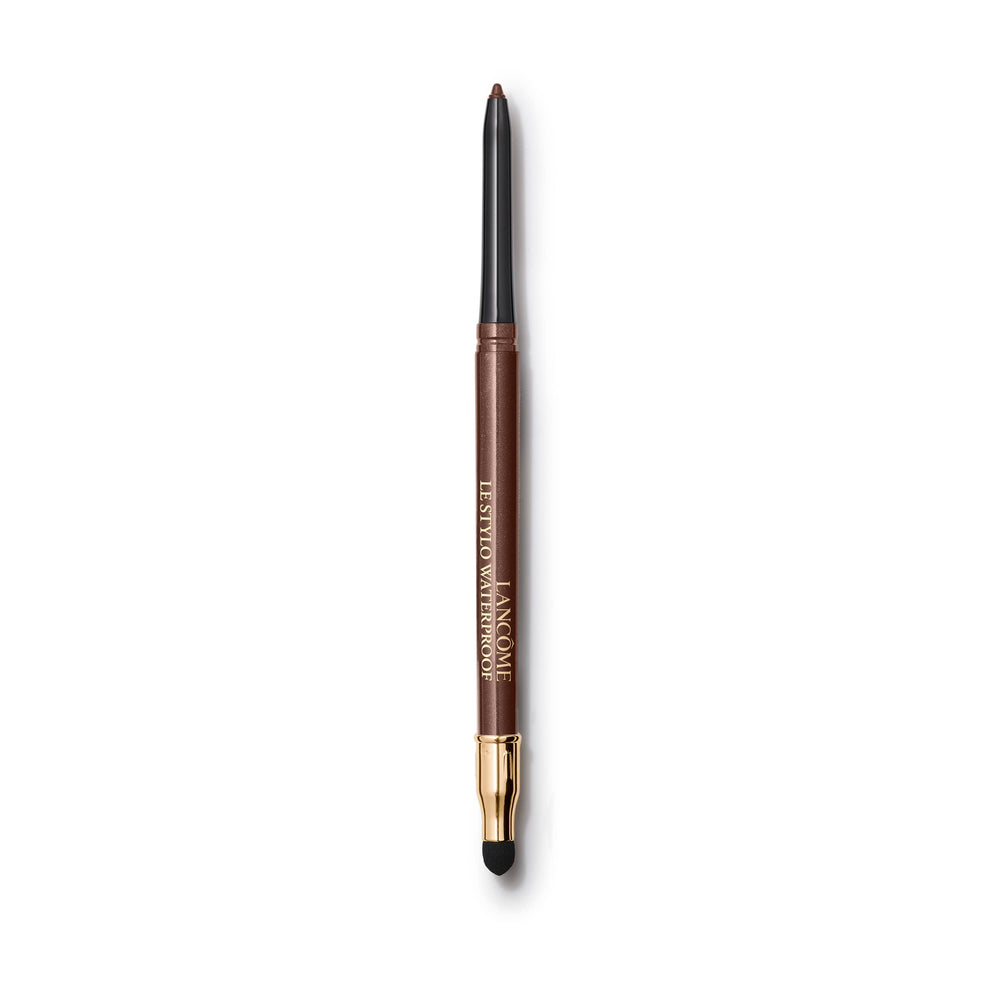 Lancôme Le Stylo Waterproof Eyeliner Bronze Rich swatch for long-lasting definition.
