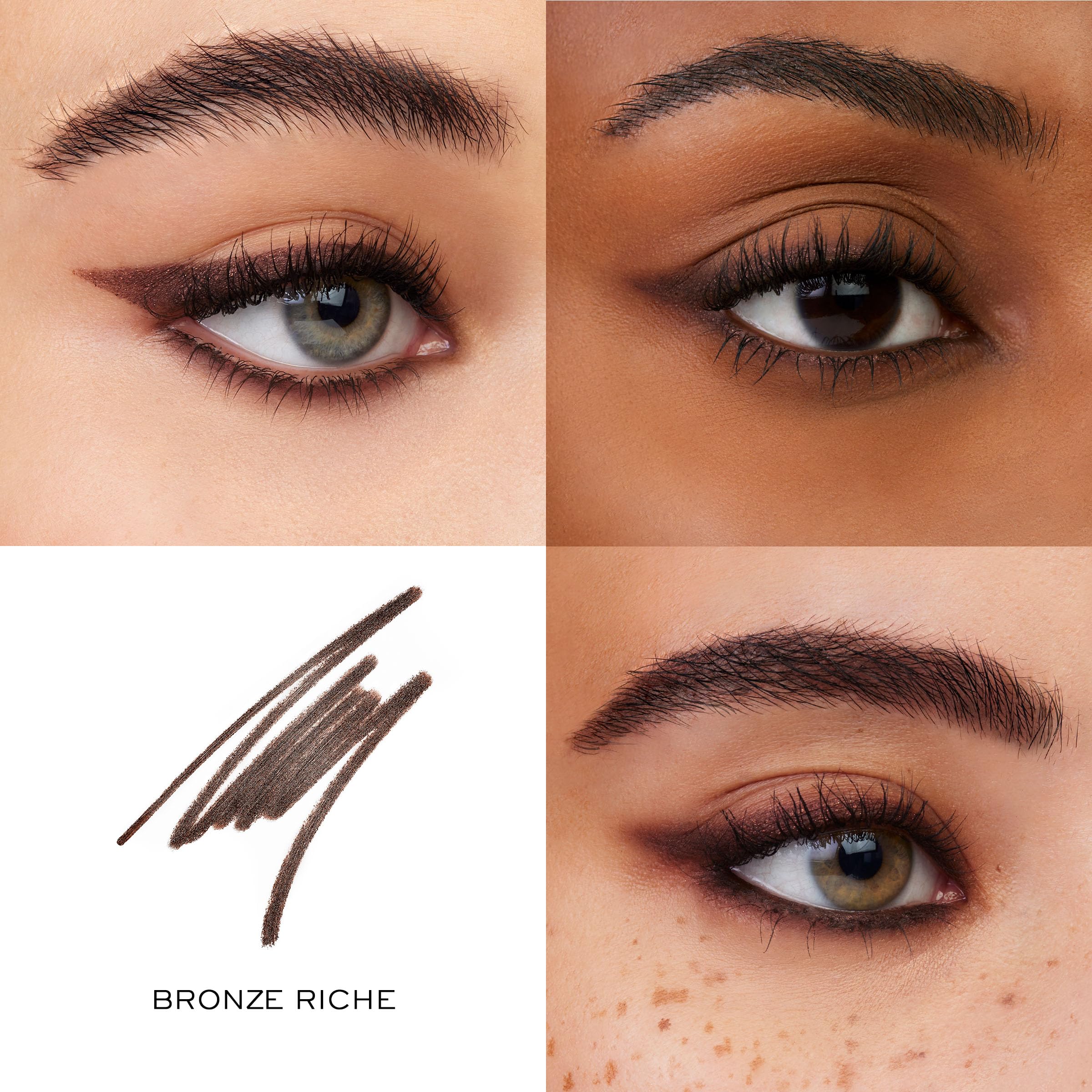 Lancôme Le Stylo Bronze Rich on waterline for defined, water-resistant look.