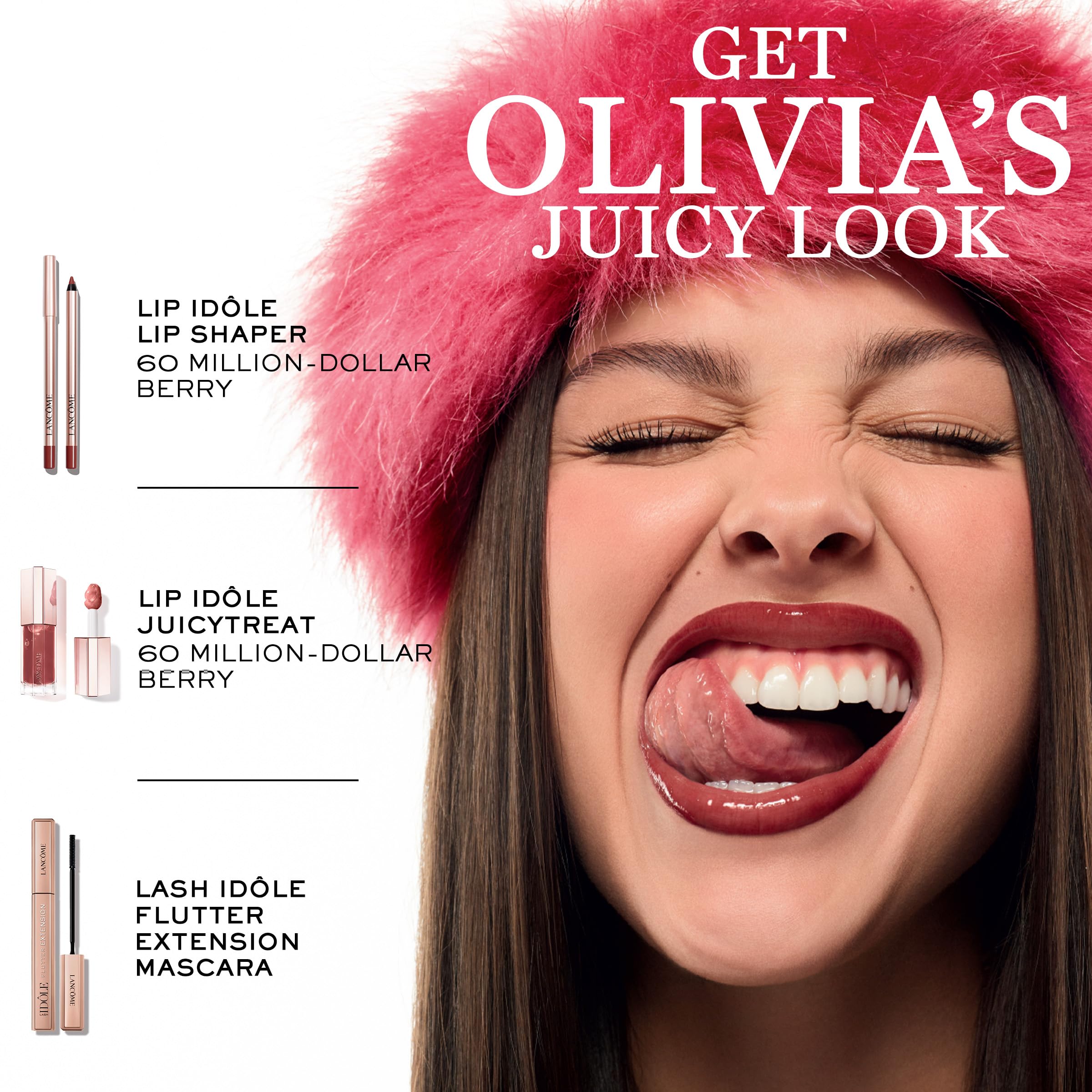 Lancôme Lip Idôle JuicyTreat long-lasting gloss on lips during wear.