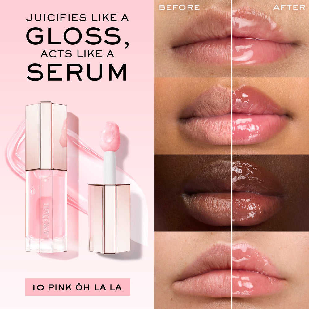 Lancôme Lip Idôle JuicyTreat 24 hour shine and hydration on lips