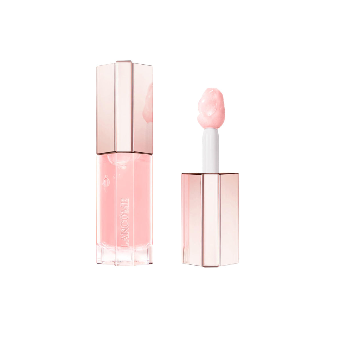 Lancome Lip Idole JuicyTreat bottle close-up showing glossy hydration