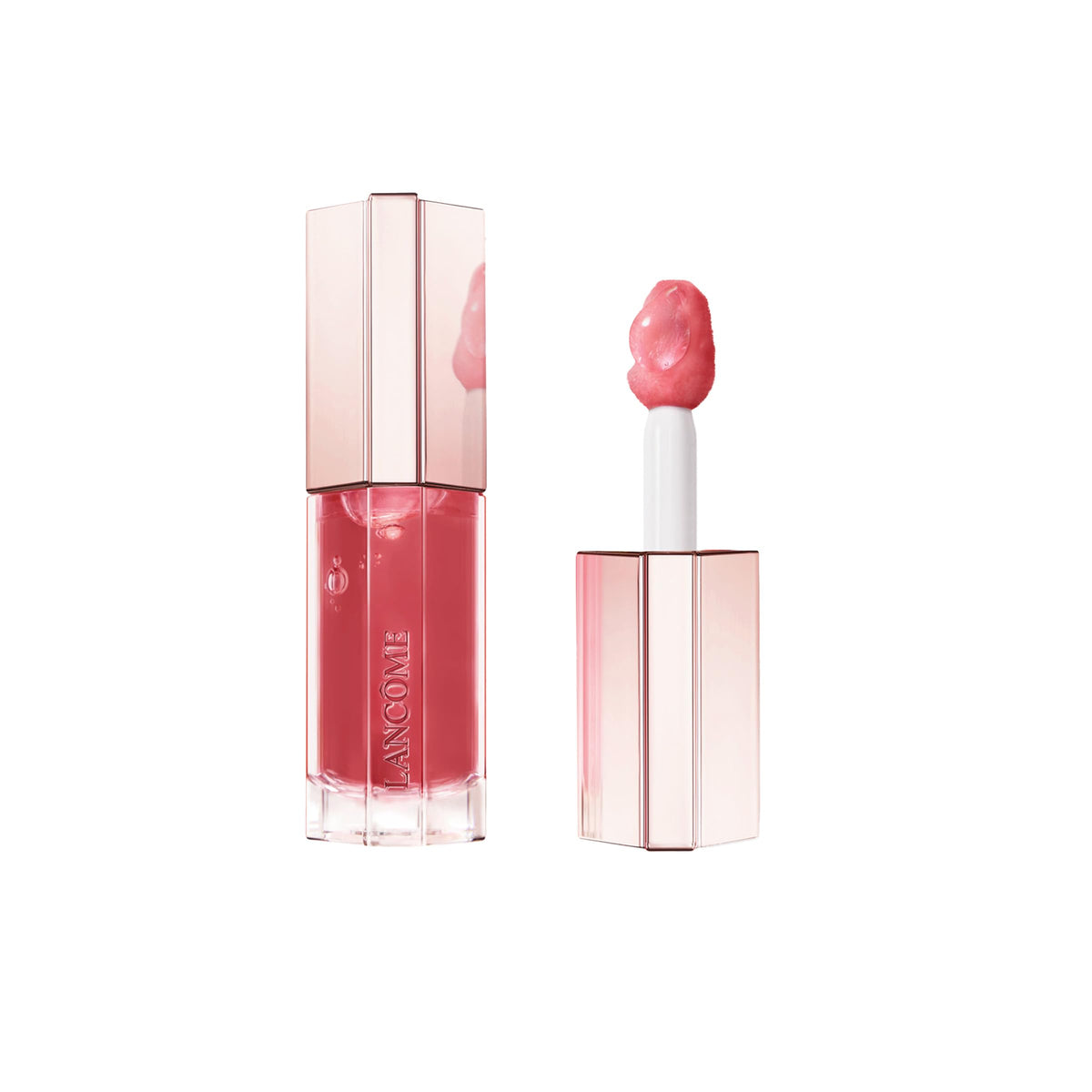 Lancôme Lip Idôle JuicyTreat bottle delivers instant shine and hydration.