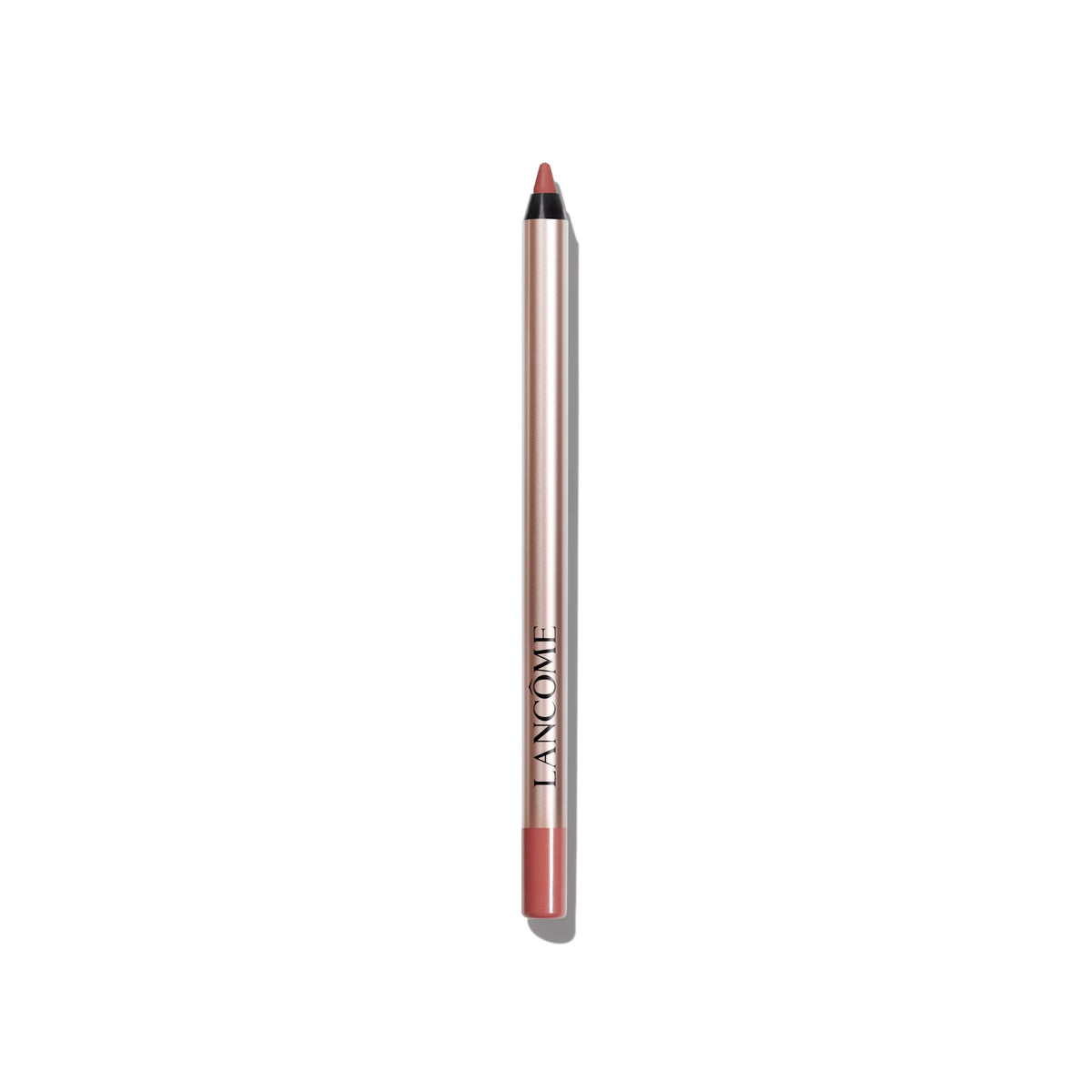 Lancôme Lip Idôle Lip Shaper creamy matte swatch with long wear.