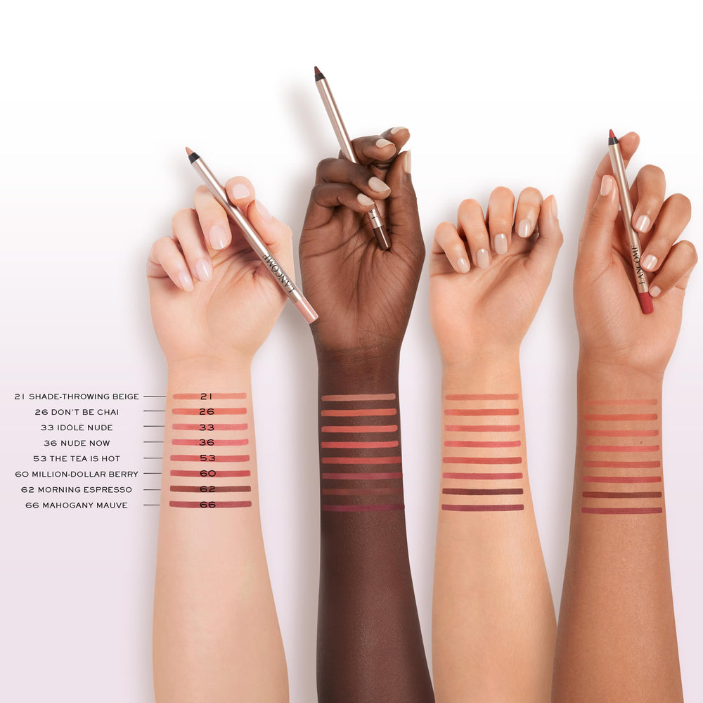 Lancôme Lip Idôle Lip Shaper worn alone with balm for hydration.