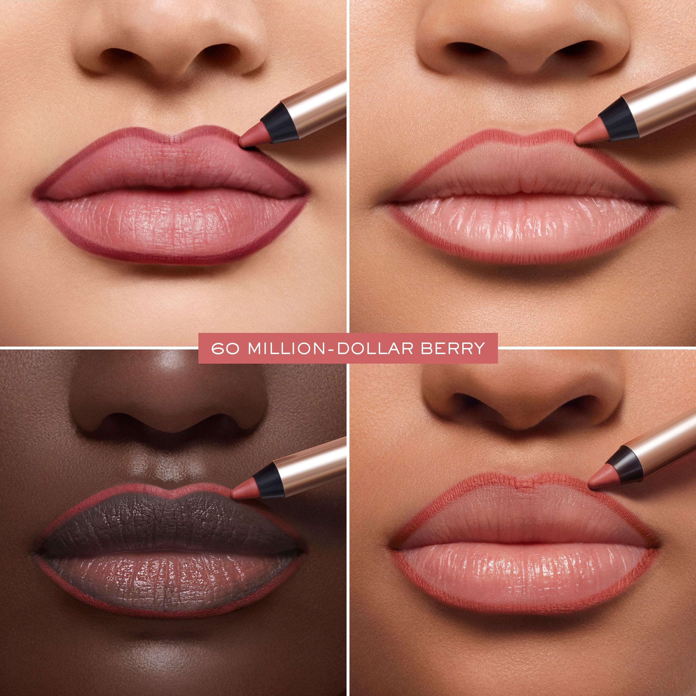 Lancôme Lip Idôle Lip Shaper on lips demonstrates comfortable matte wear up to 8 hours.