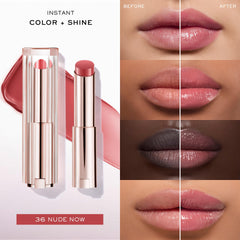 Lancôme Lip Idôle Butterglow 24h hydration visual implies long lasting moisture.