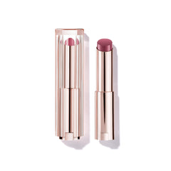 Lancôme Lip Idôle Squalane-12 Butterglow balm application closeup shows instant shine and hydration.