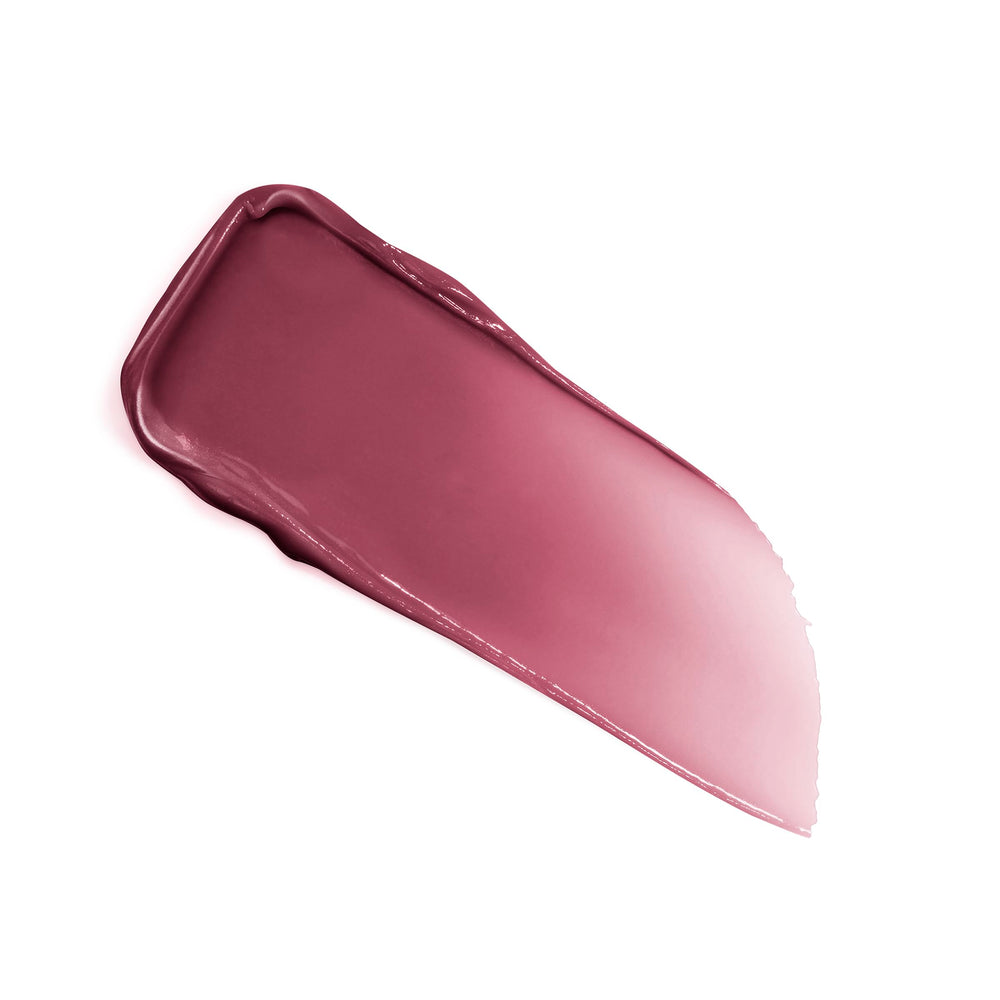 Lancôme Lip Idôle Squalane-12 Butterglow balm on lips with a glossy sheen.