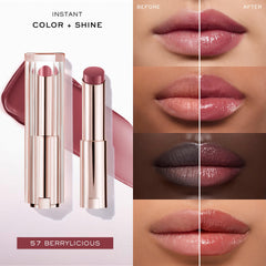 Lancôme Lip Idôle Squalane-12 Butterglow close-up of silky lip texture