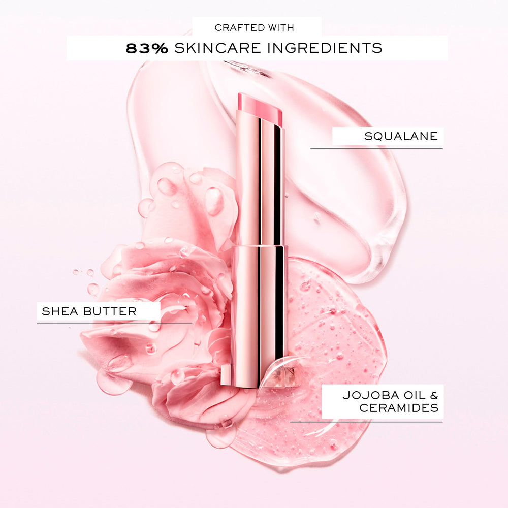 Lancôme Lip Idôle Butterglow lip texture looking smooth after application.