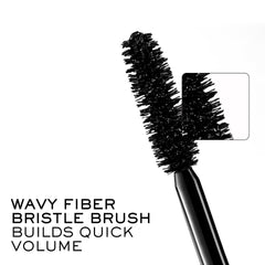Lancôme Monsieur Big mascara applicator angle—precise coating for buildable length.