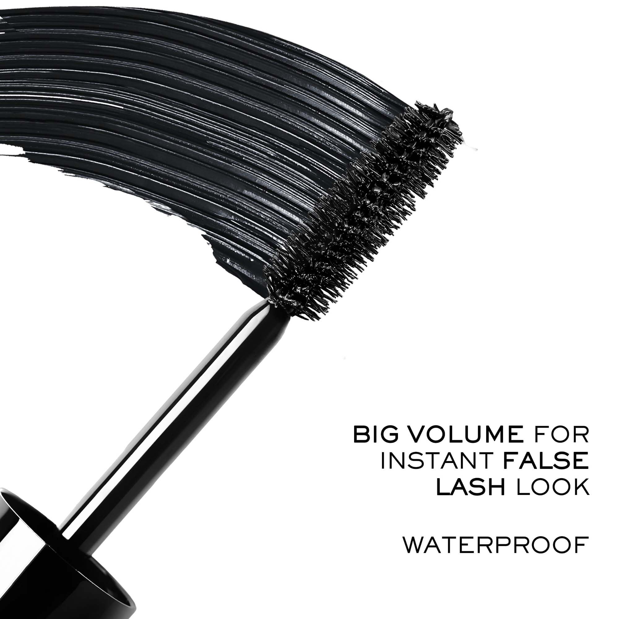 Lancôme Monsieur Big Waterproof Mascara lash volume highlight for bold, noticeable definition.