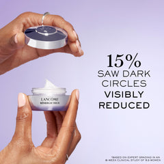 Lancôme Rénergie eye cream jar close-up showing creamy texture.