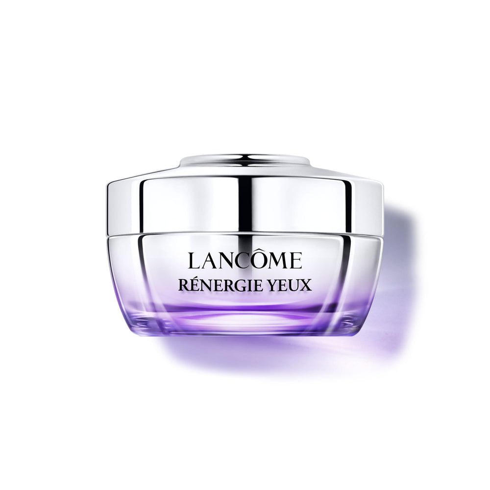 Lancôme Rénergie eye cream packaging highlighting hydration-focused design.
