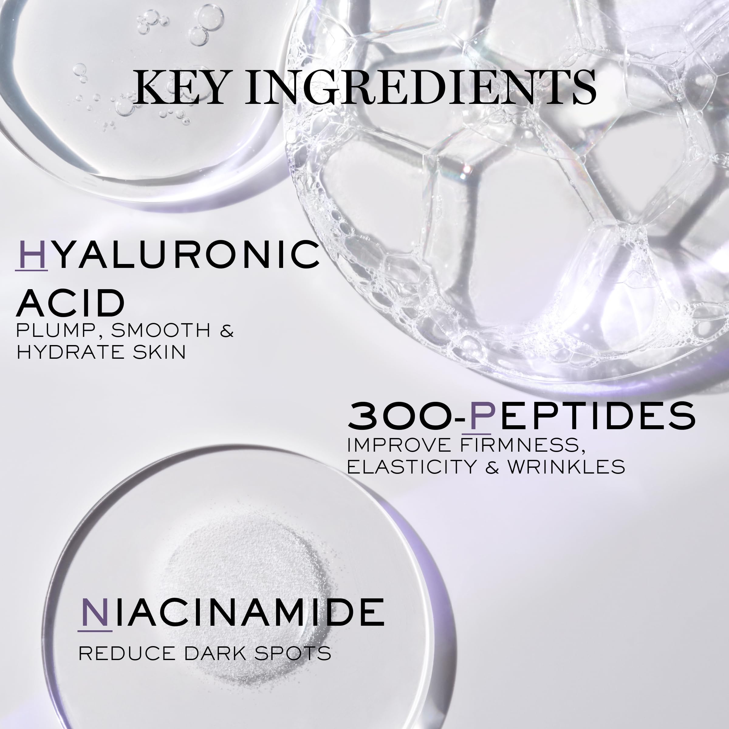 Lancôme Rénergie HP.N. 300-Peptide cream texture spread on skin shows fast-absorbing formula.