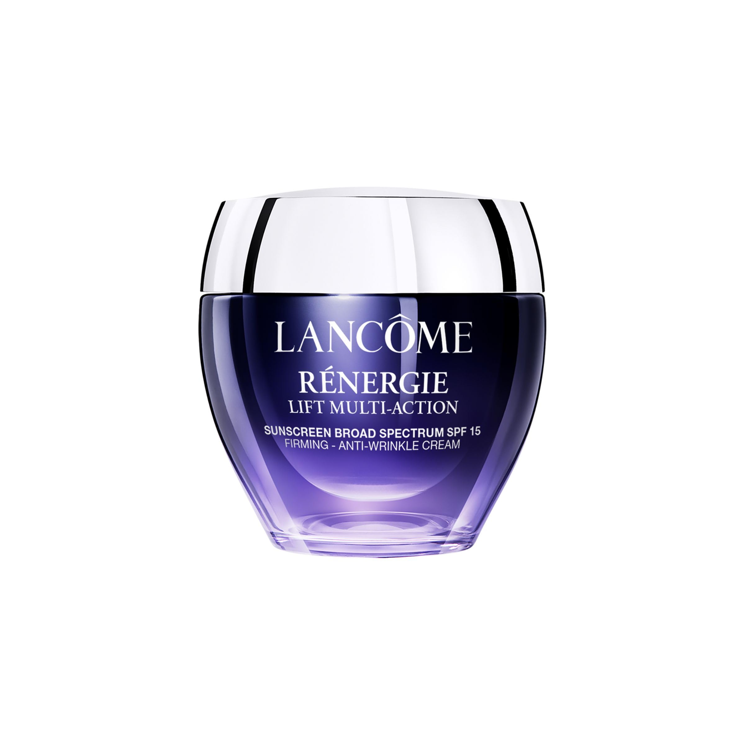 Lancôme Rénergie Lift Multi-Action SPF 15 bottle pump for daily anti-aging lifting.