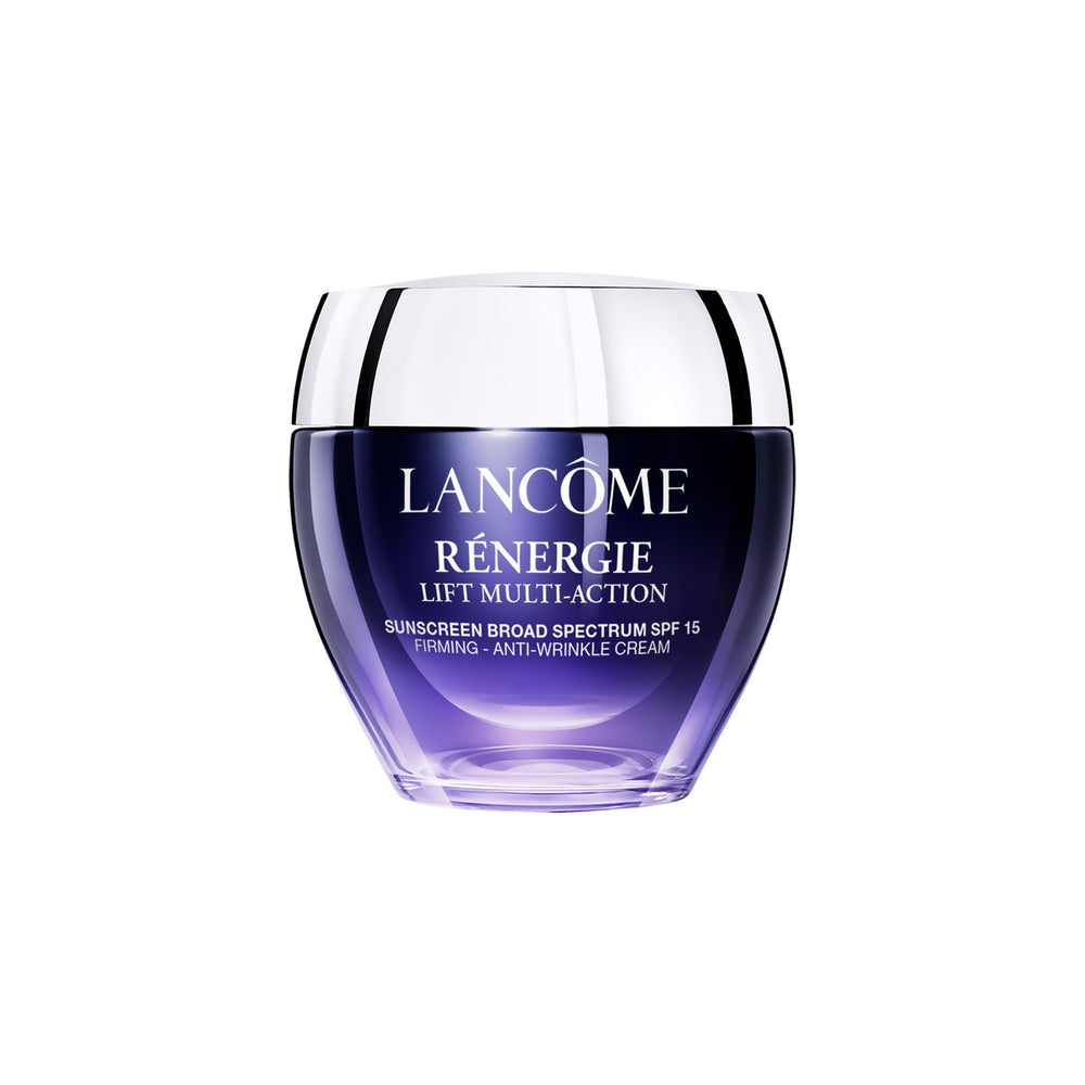Lancôme Rénergie Lift Multi-Action SPF 15 bottle pump for daily anti-aging lifting.