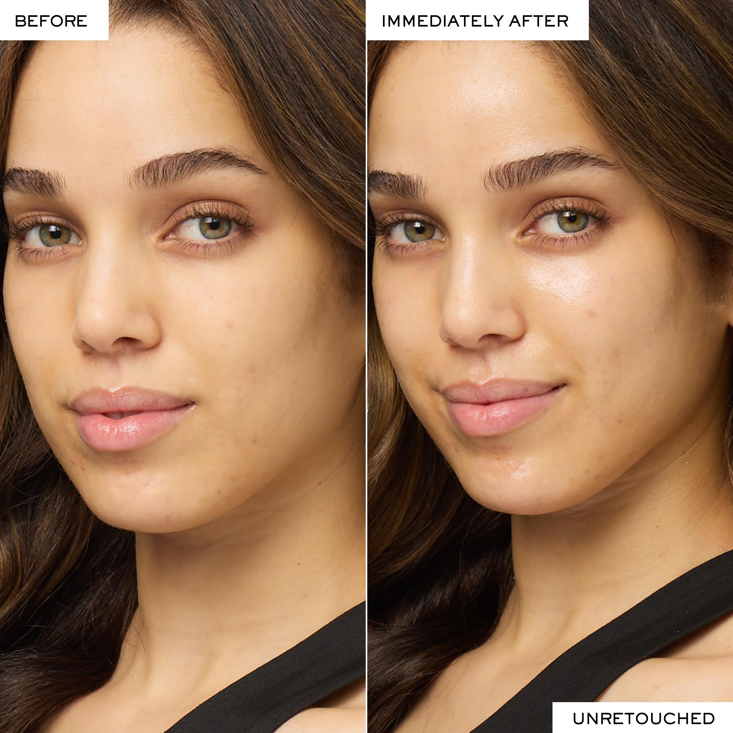 Lancôme Rénergie Lift Night Cream application swatch demonstrates quick absorption
