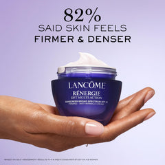 Lancôme Rénergie Lift Multi-Action SPF 15 texture on hand demonstrating hydration.