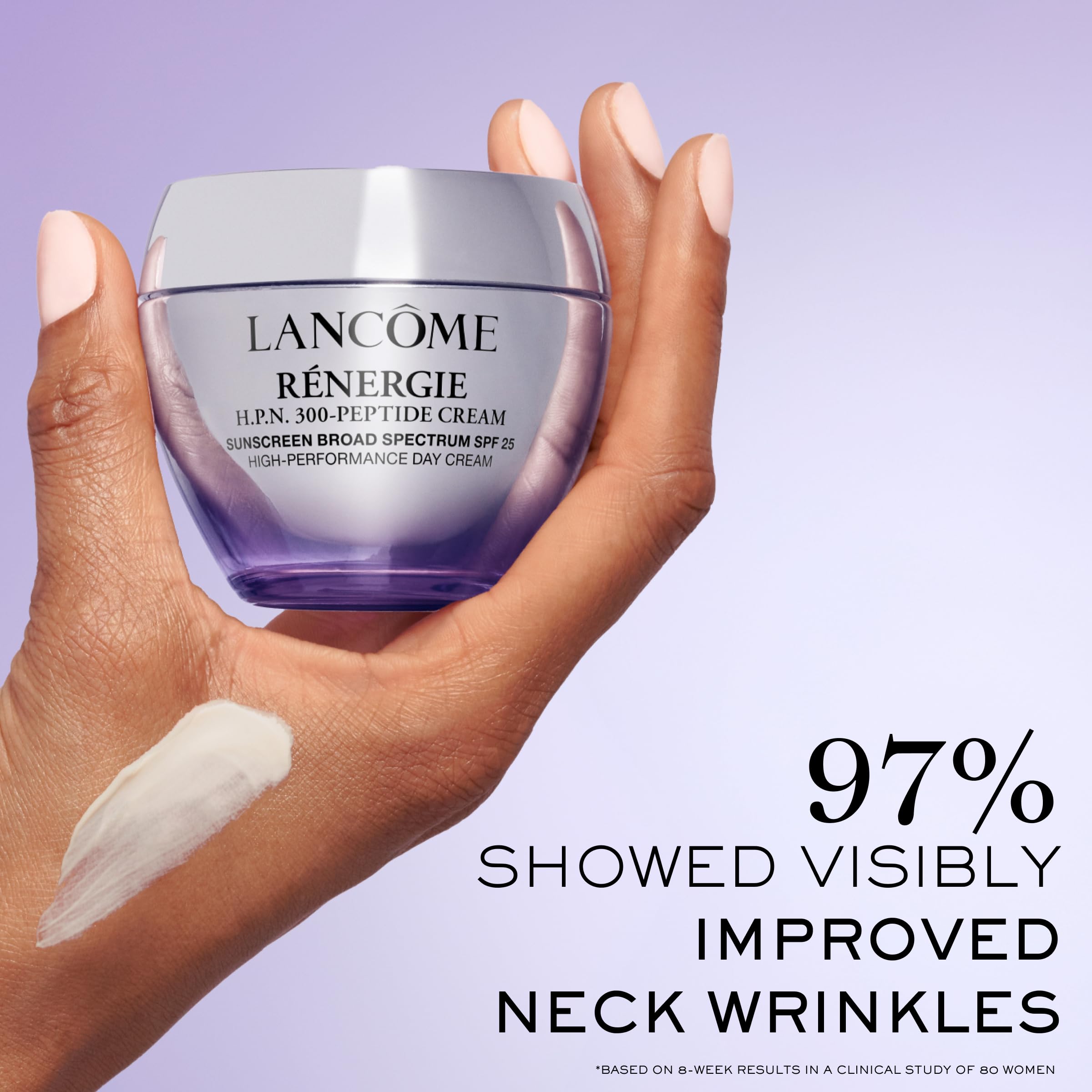 Lancôme Rénergie SPF 25 cap image emphasizing daytime sun protection.
