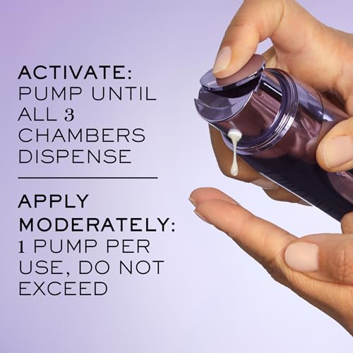 Lancôme Rénergie C.R.x bottle on skin indicates daily anti-aging use.
