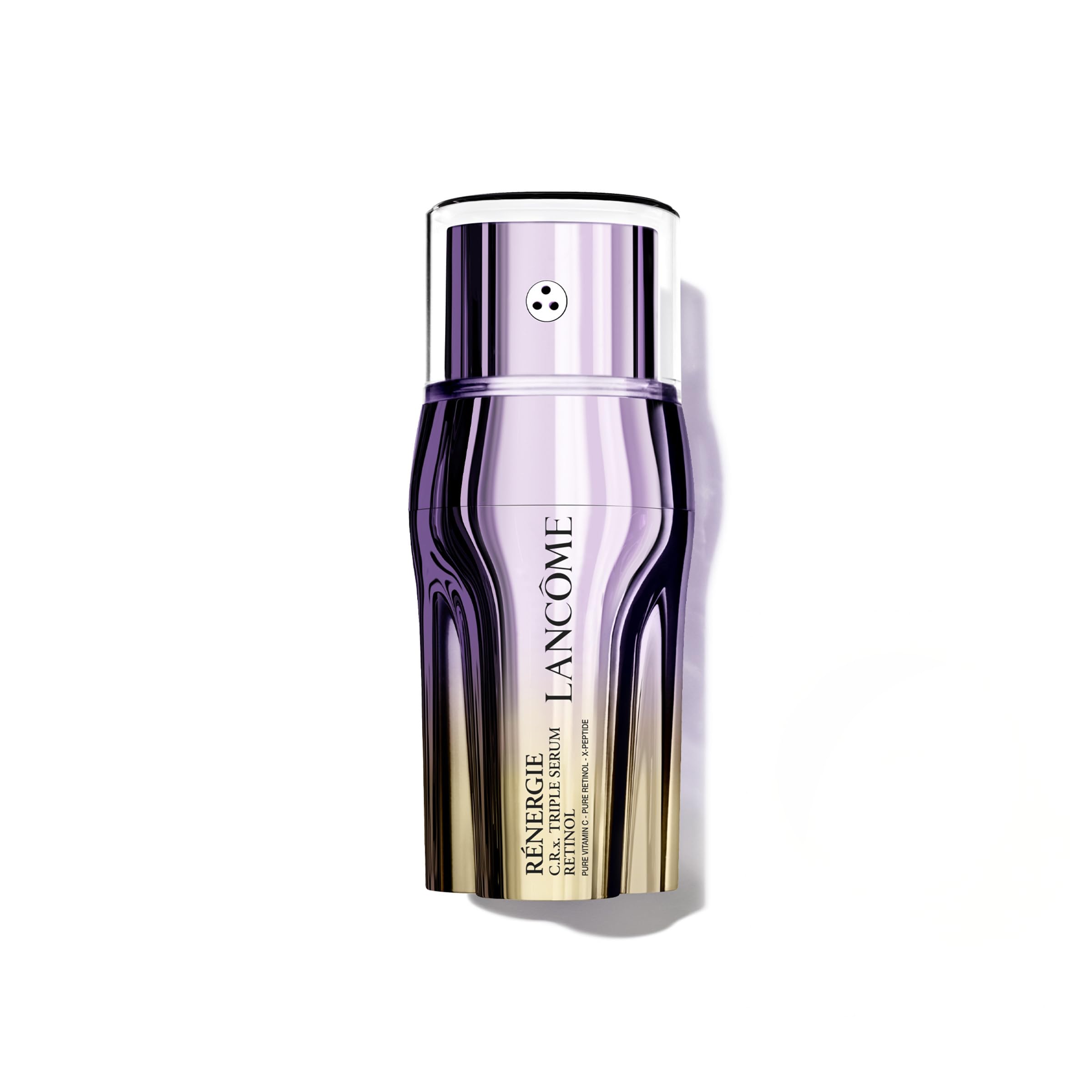 Lancôme Rénergie C.R.x triple serum bottle targets wrinkles and pores.