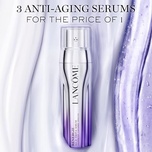 Lancôme Rénergie H.C.F. application routine shown for daily care.