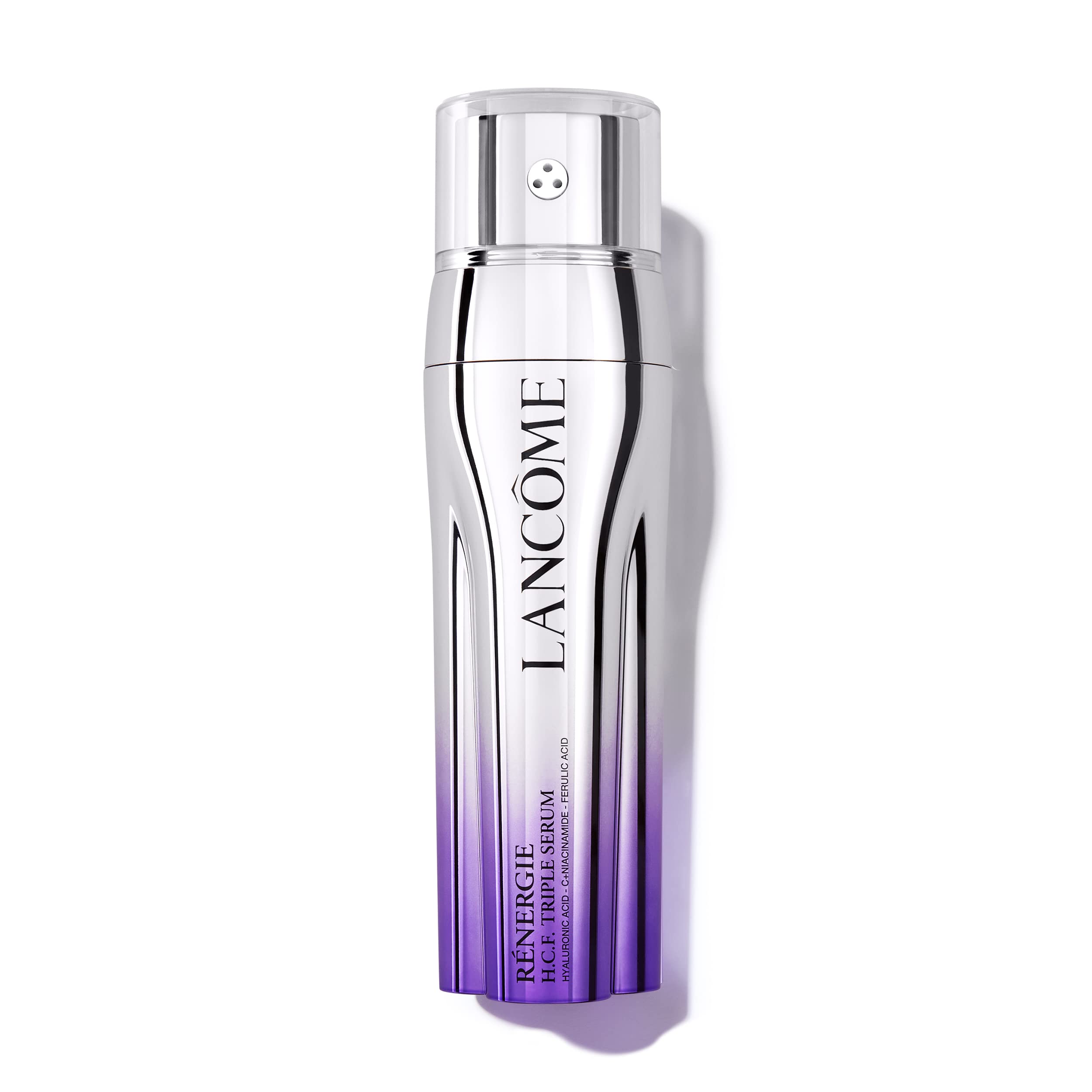Lancôme Rénergie H.C.F. serum bottle ready for a quick hydrating skincare ritual.