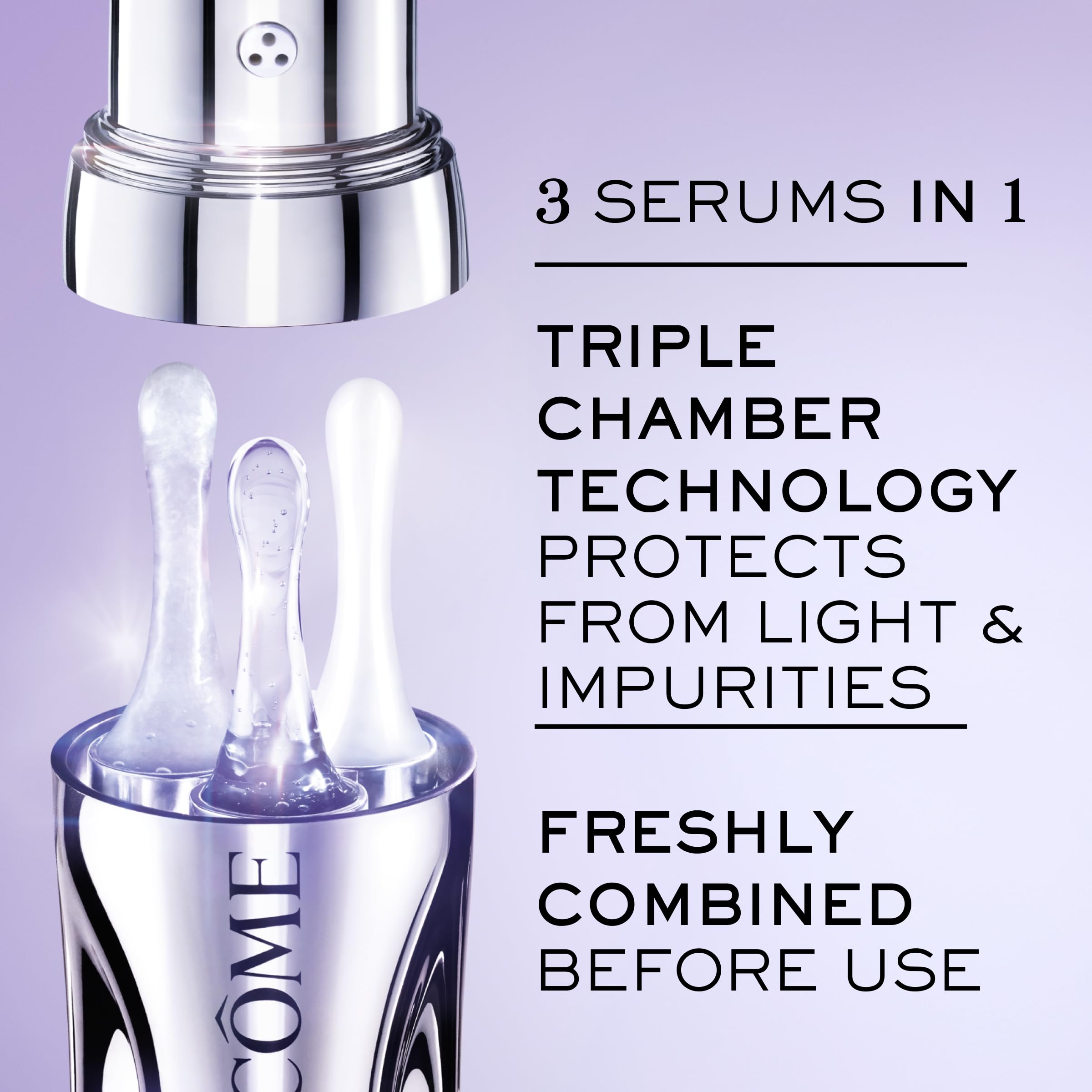 Lancôme Rénergie H.C.F. ferulic acid supports antioxidant glow.