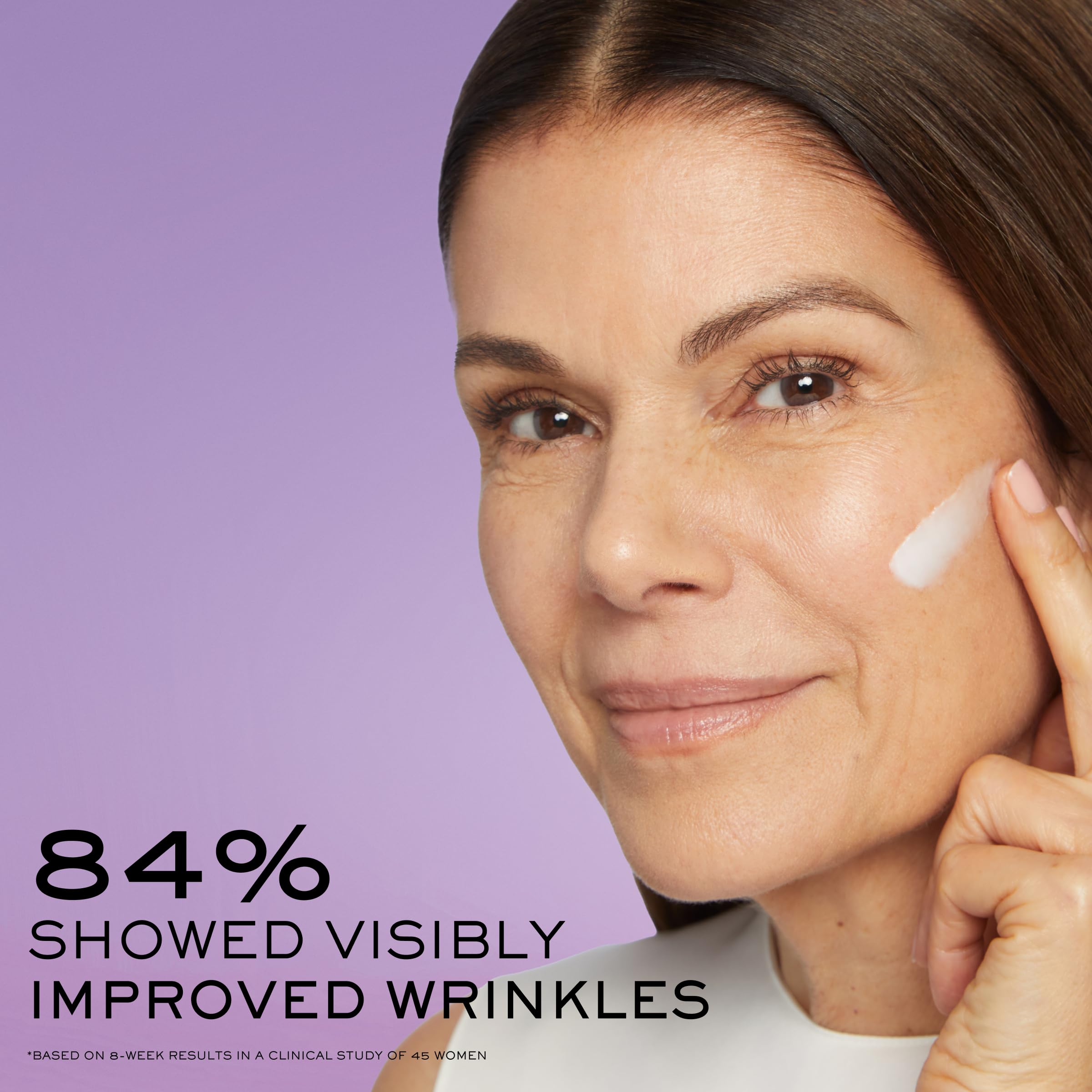 Lancôme Rénergie H.P.N. cream texture on skin demonstrating light, non-greasy feel.