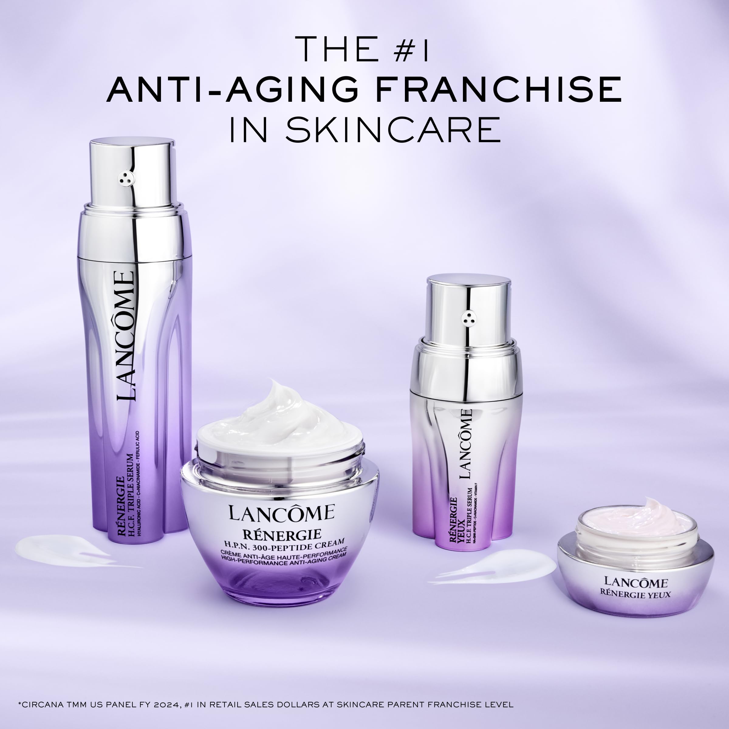 Lancôme Rénergie H.P.N. cream tub opened to reveal rich texture.
