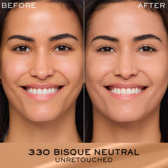Lancôme Renergie Lift application on face reveals smoothing texture and natural luminosity.