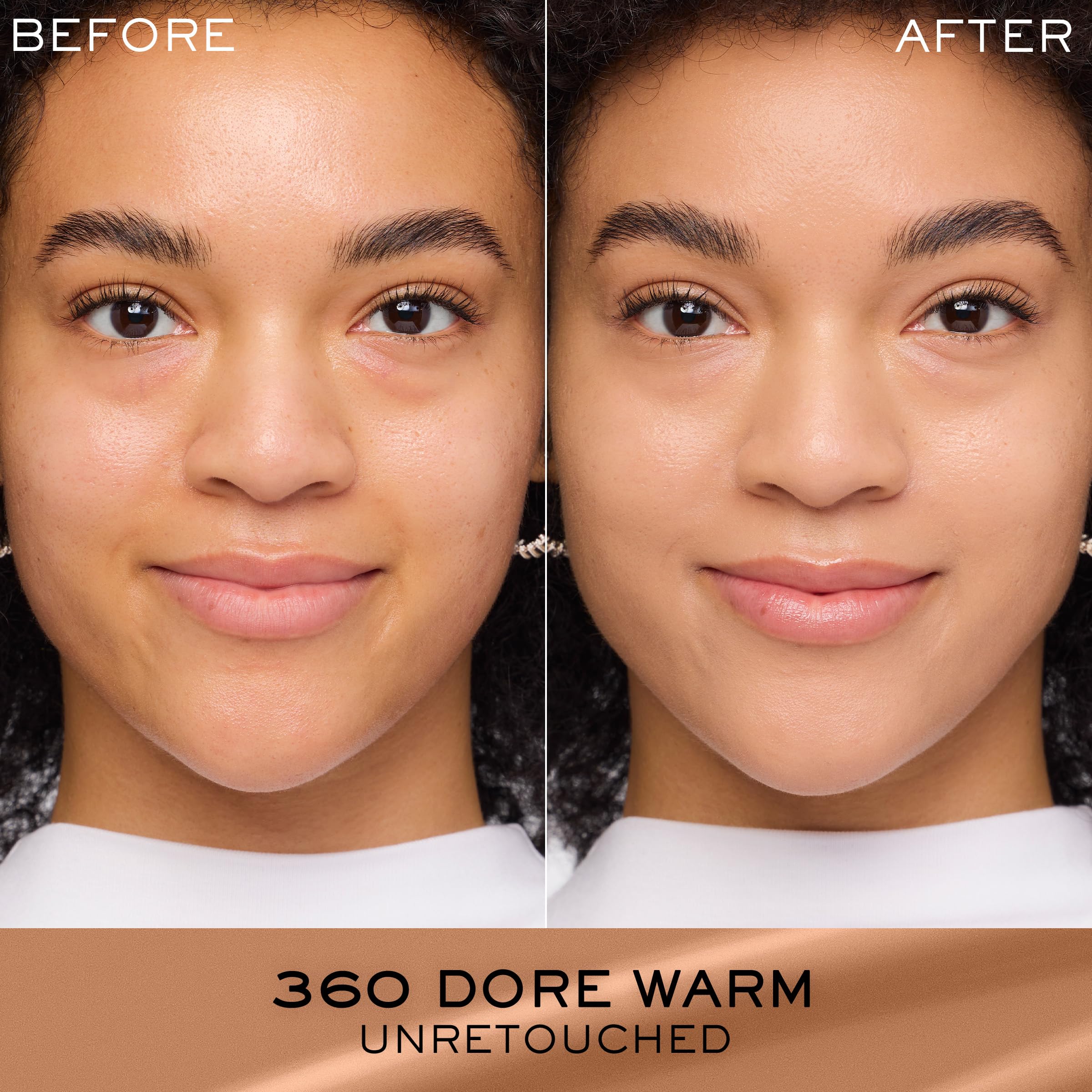 Lancôme Renergie Lift Foundation being applied for even skin tone.