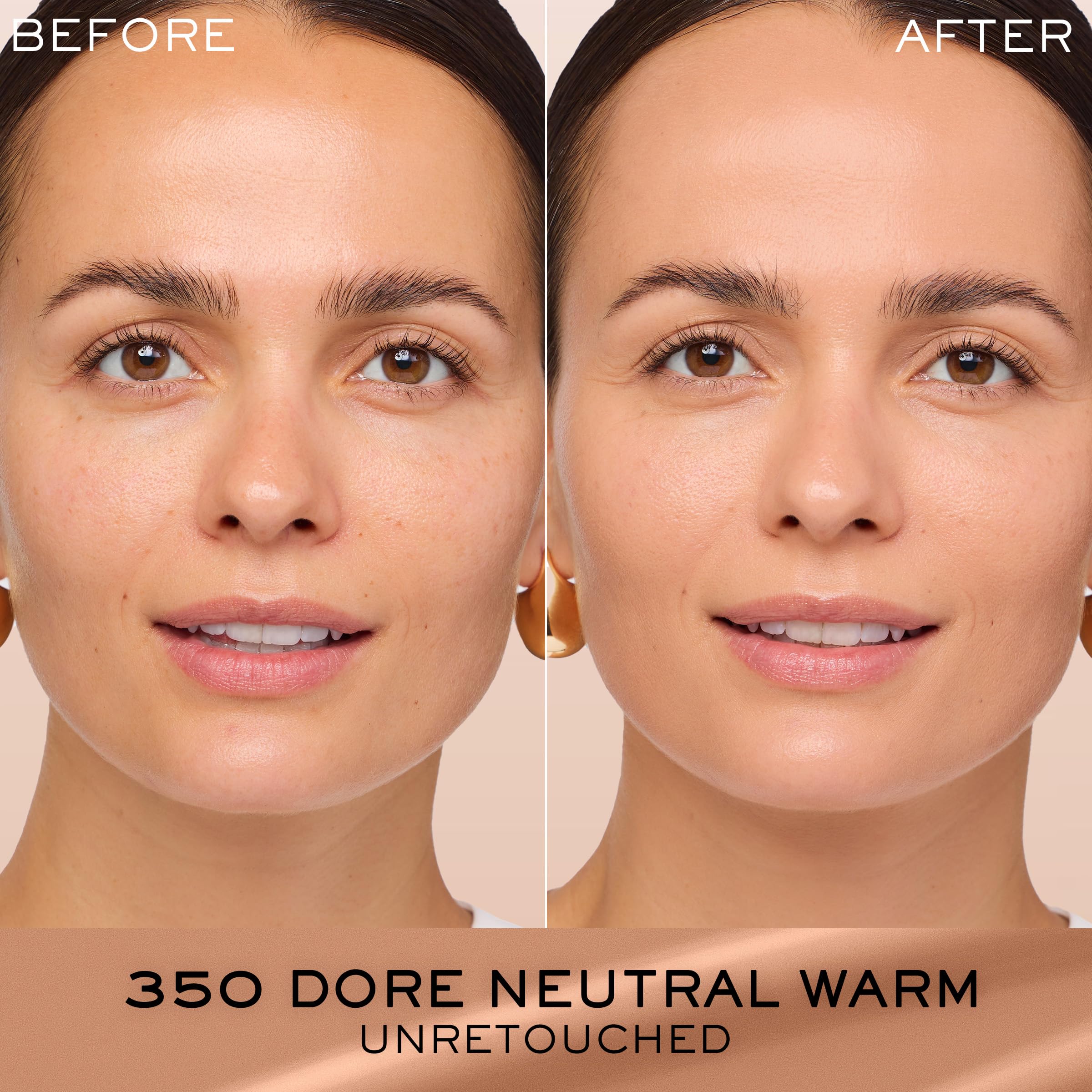 Lancôme Renergie Lift Foundation swatch on arm showing even tone.