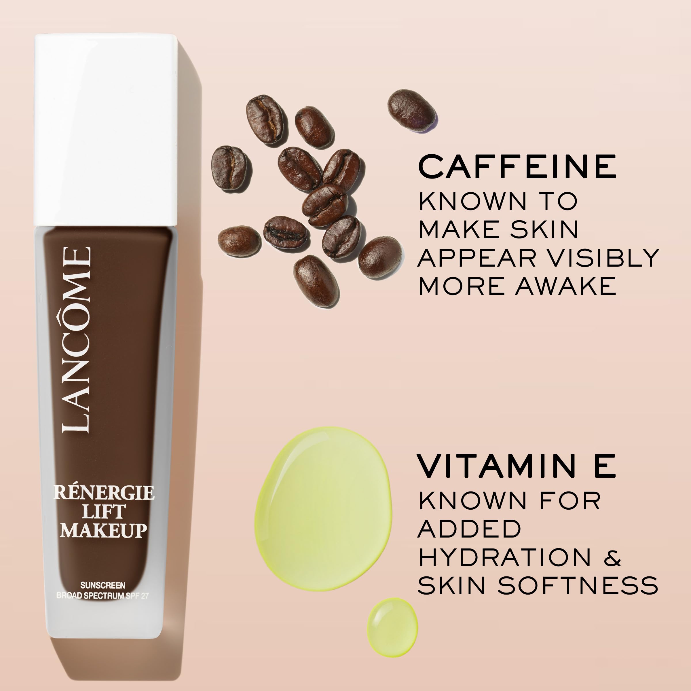 Lancôme Renergie Lift provides up to twelve-hour wear and transfer resistance.