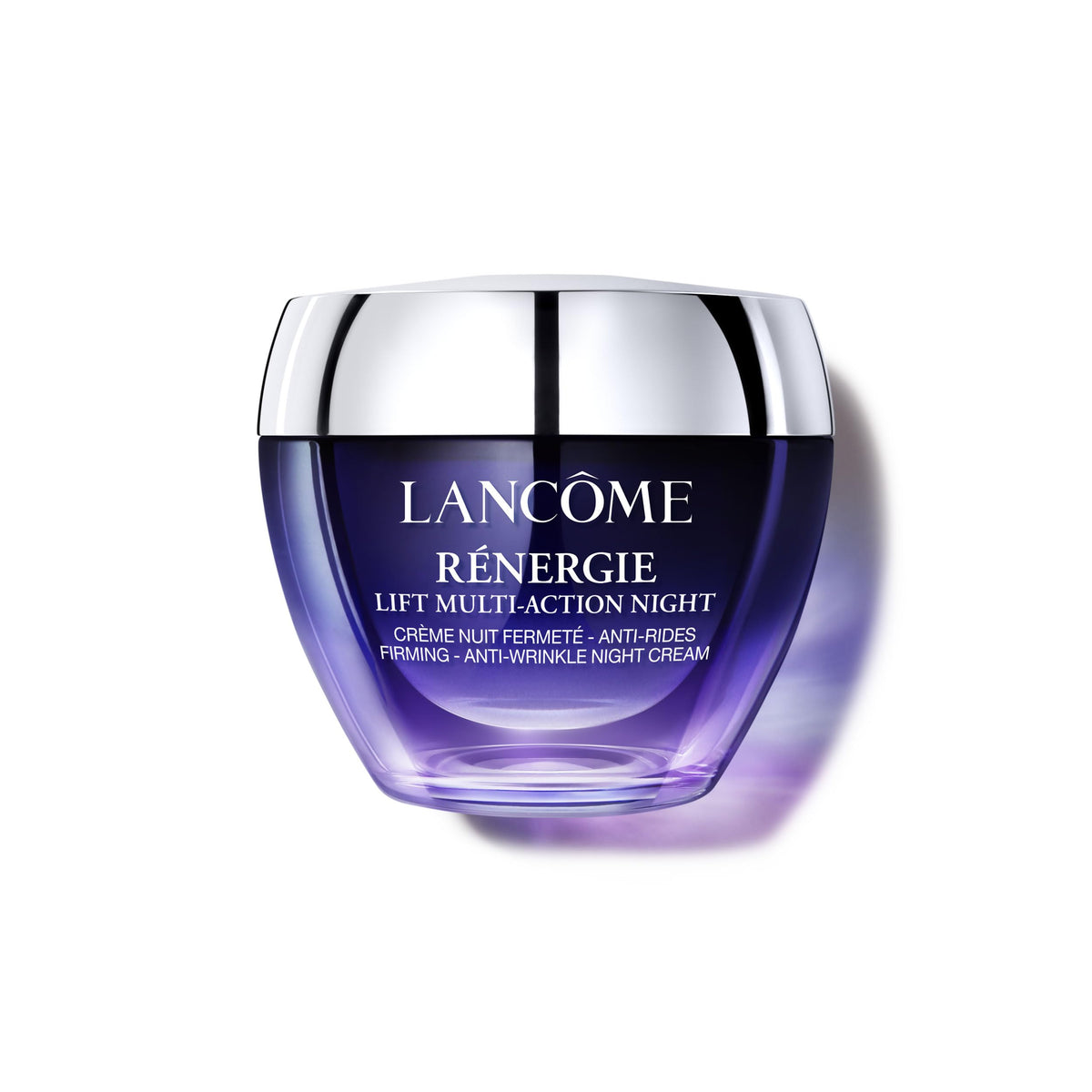 Lancôme Rénergie Lift Night Cream tube closeup showing creamy texture for anti-aging care