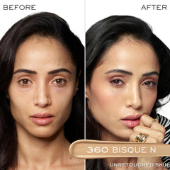 Lancôme Teint Idole Concealer under-eye application for brightening effect.