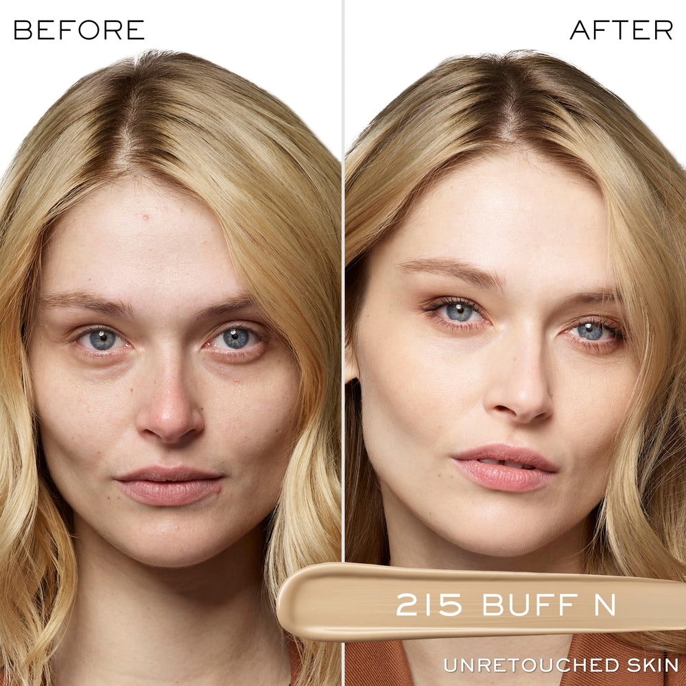 Lancome Teint Idole Ultra Wear concealer close-up showing smooth blending.
