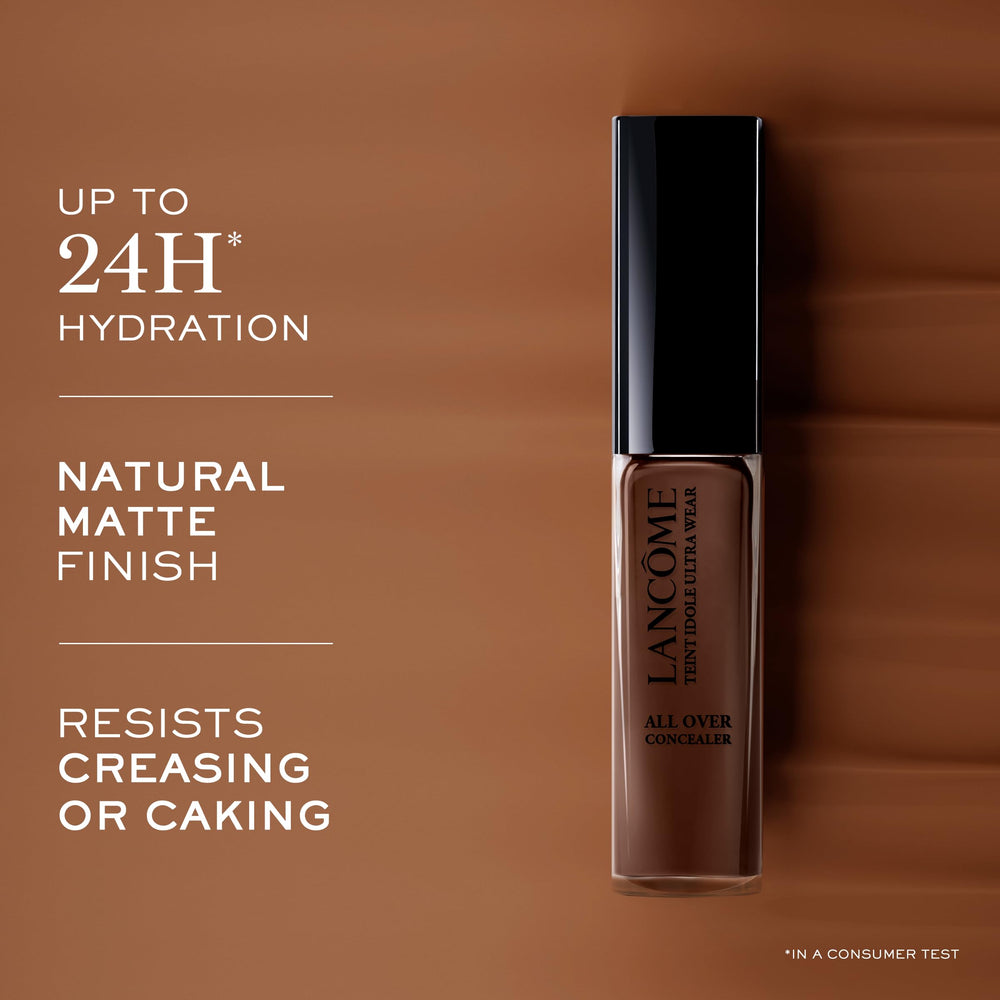 Lancôme Teint Idole Ultra Wear swatch on skin shows natural matte finish