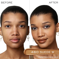 Lancôme Teint Idole Ultra Wear swatches display shade range on skin for color selection