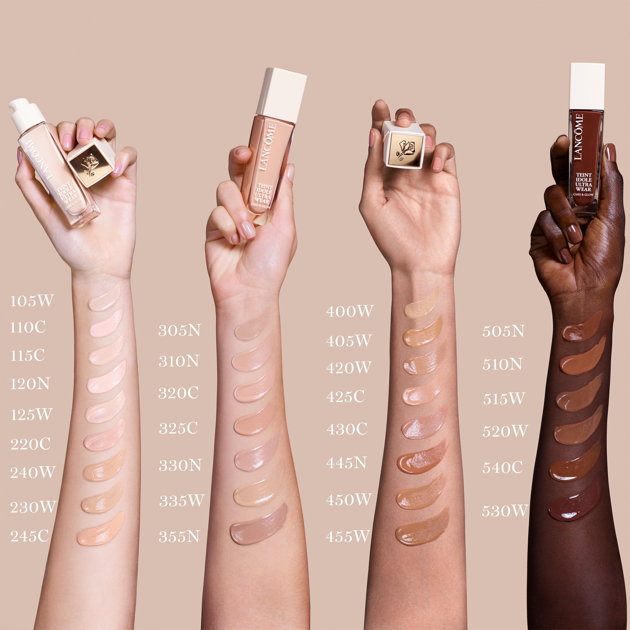 Lancôme Teint Idole Ultra Wear close-up of buildable coverage texture