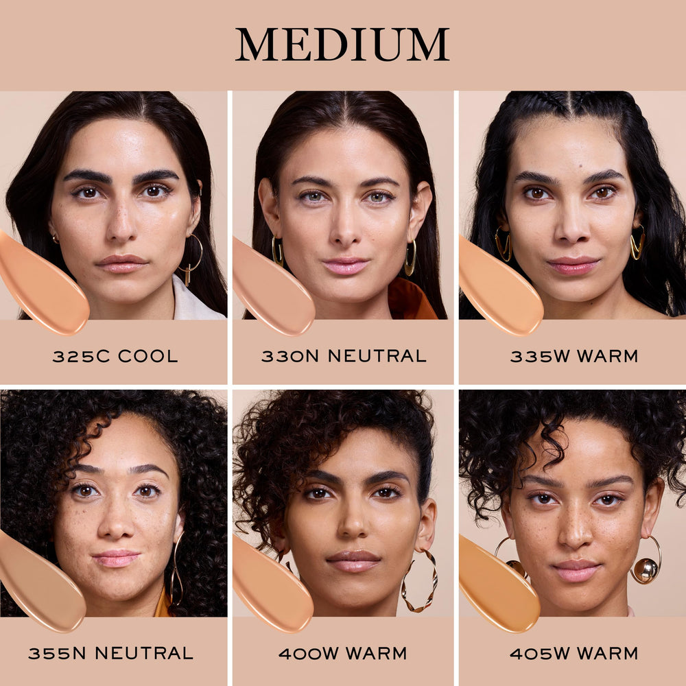 Lancôme Teint Idole Ultra Wear application on face demonstrates glow finish.