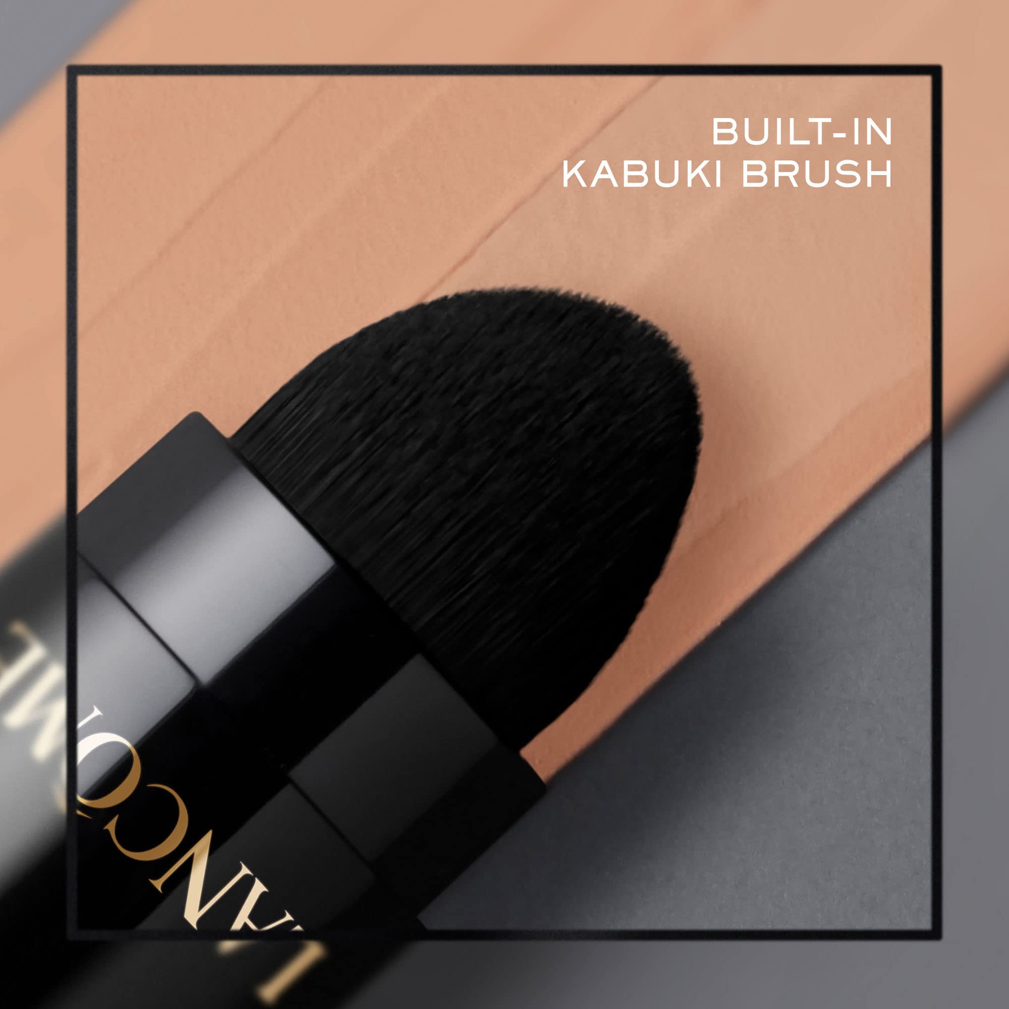 Lancôme Teint Idole Ultra Wear Foundation Stick enables fast, precise blending with built-in brush.