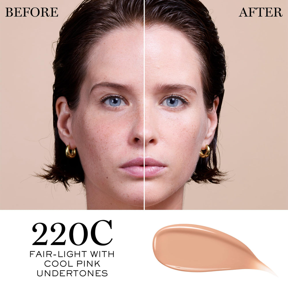 Lancôme Teint Idole Ultra Wear serum-base close-up highlighting hydration.